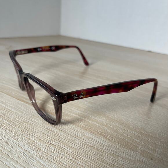 Ray-Ban RB5228 5628 Eyeglasses Red Tortoise Shell Frames Only 55-17-140 - Picture 3 of 8